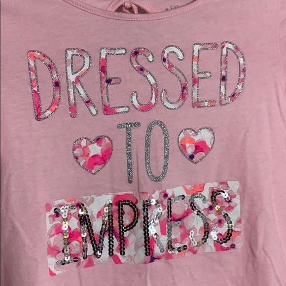 Children’s place dress to impress long sleeve T-shirt medium pink - Picture 2 of 5